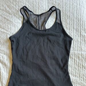 Nike black back mesh tank
